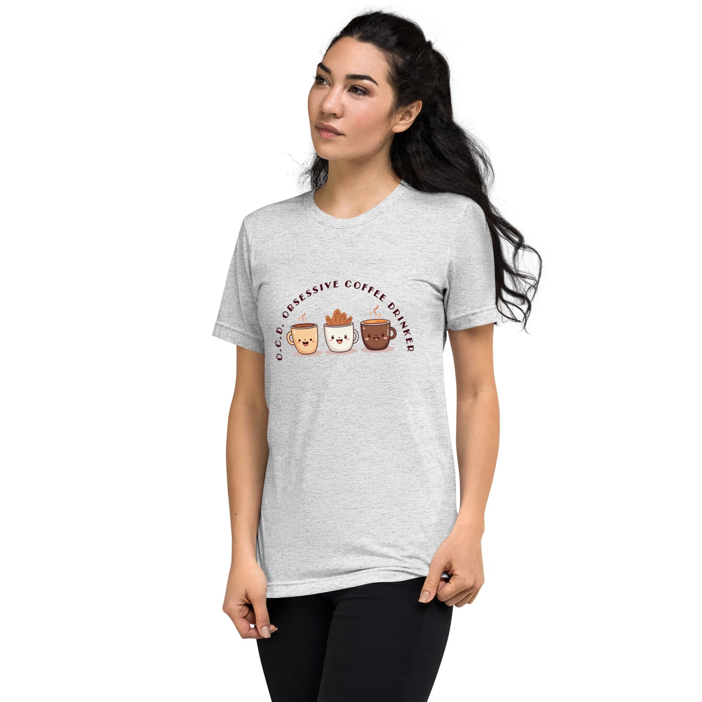 HUMOROUS "OCD" COFFEE Short sleeve t-shirt