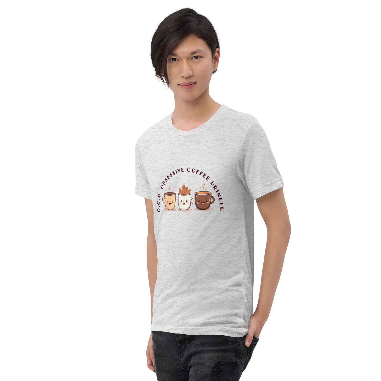 HUMOROUS "OCD" COFFEE Short sleeve t-shirt