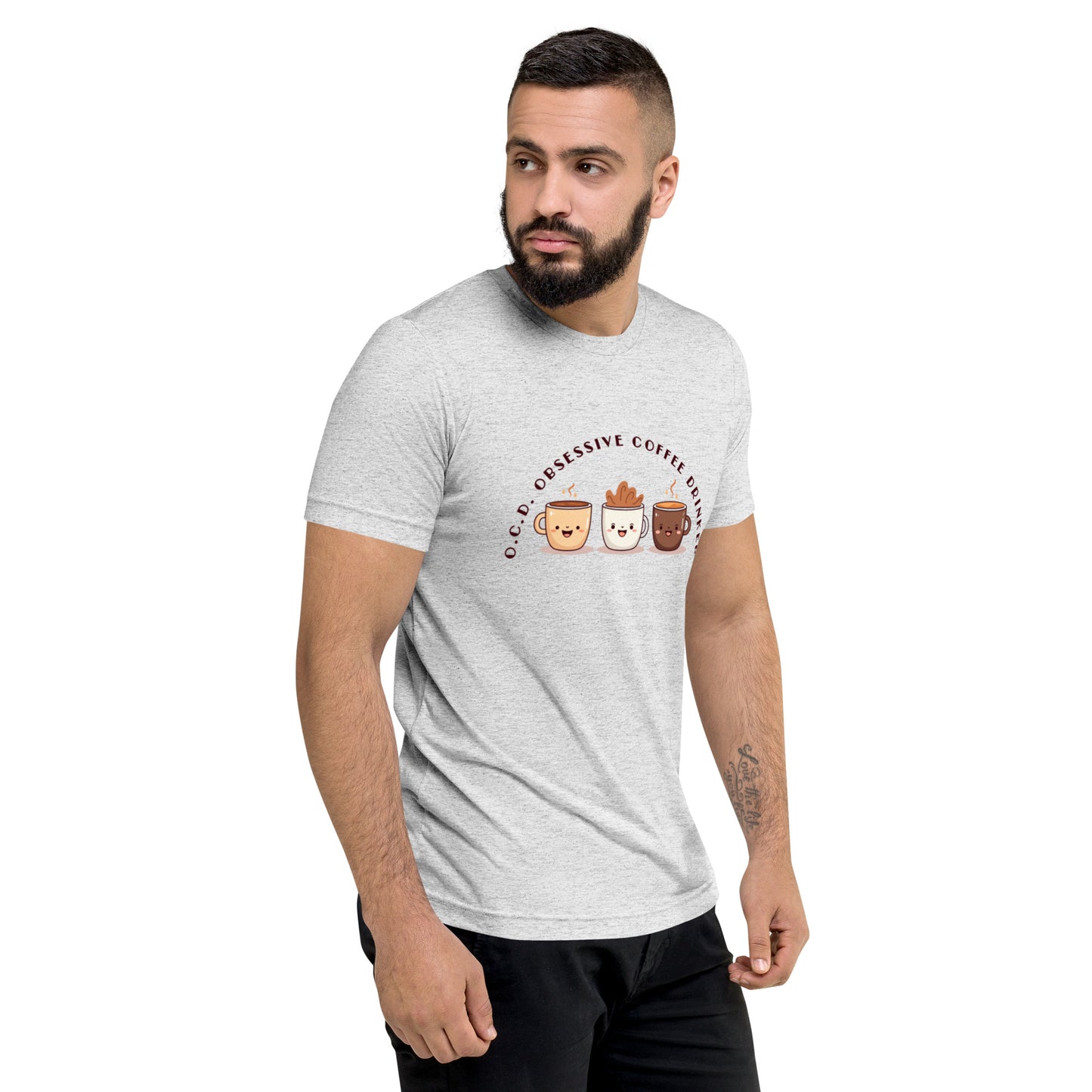 HUMOROUS "OCD" COFFEE Short sleeve t-shirt