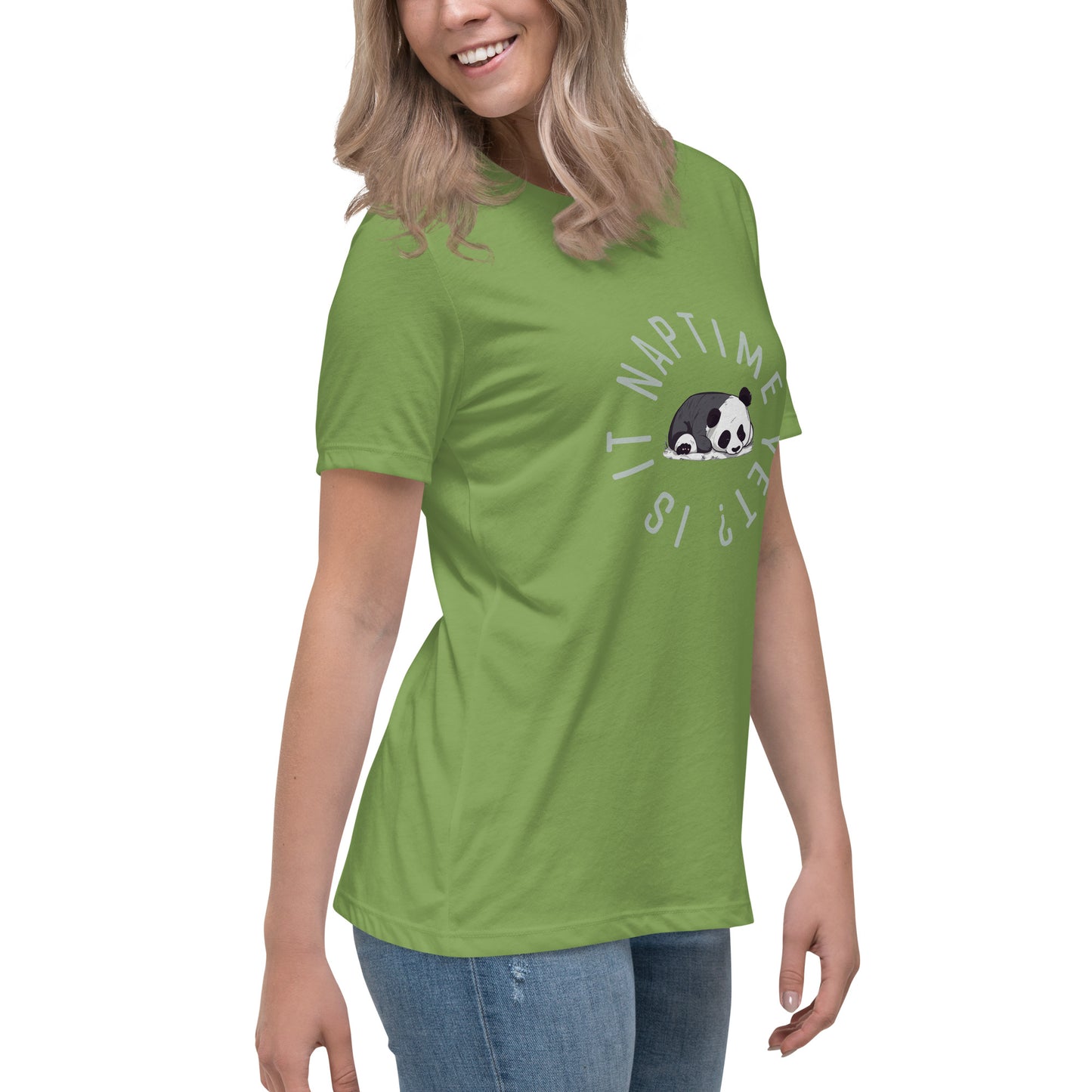 FUNNY PANDA NAPTIME YET? Women's Relaxed T-Shirt