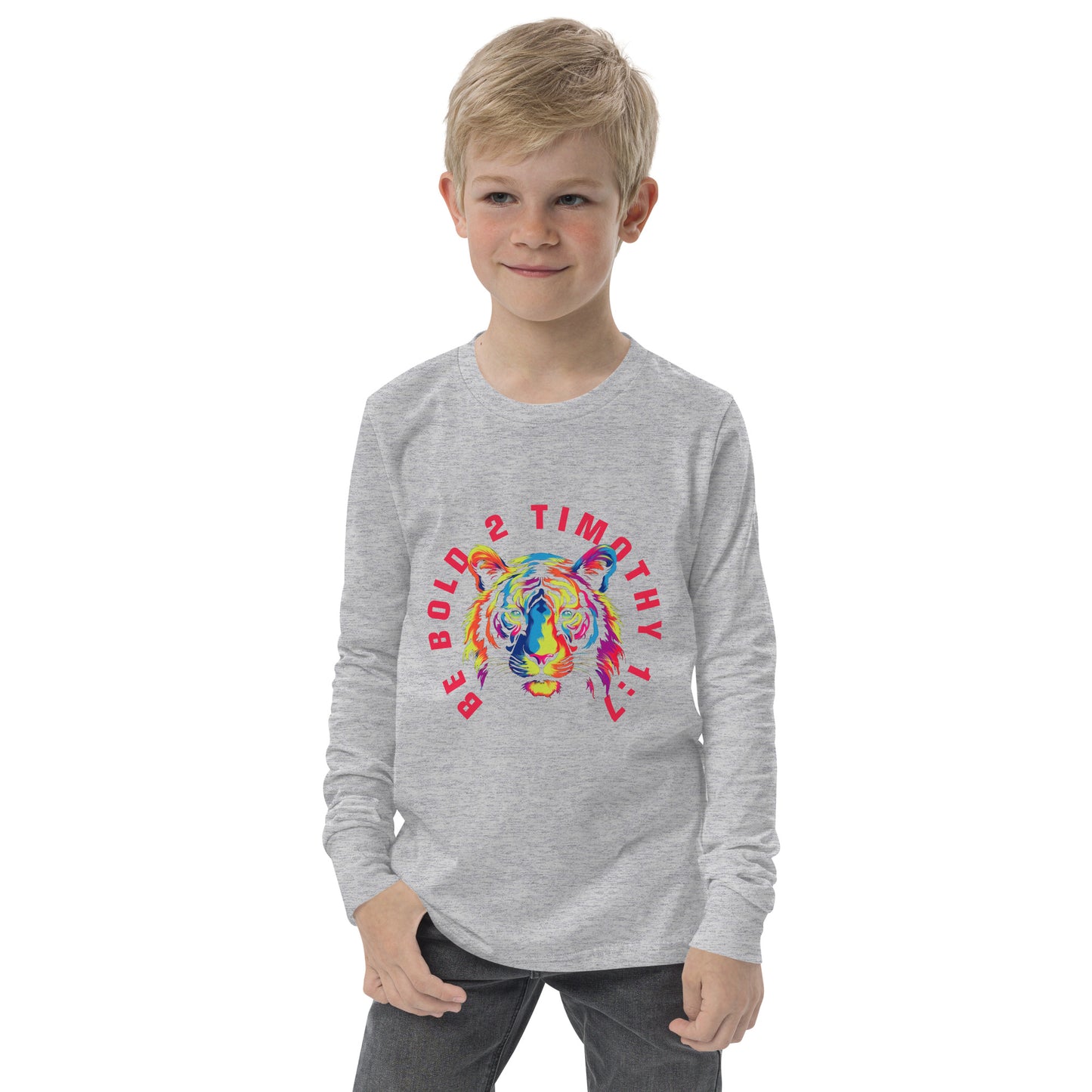 BE BOLD TIGER Youth long sleeve tee