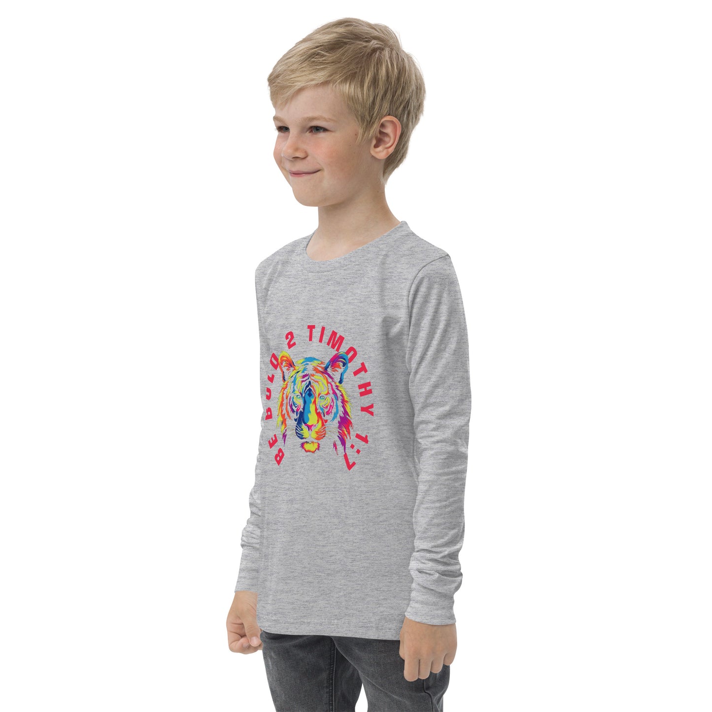 BE BOLD TIGER Youth long sleeve tee