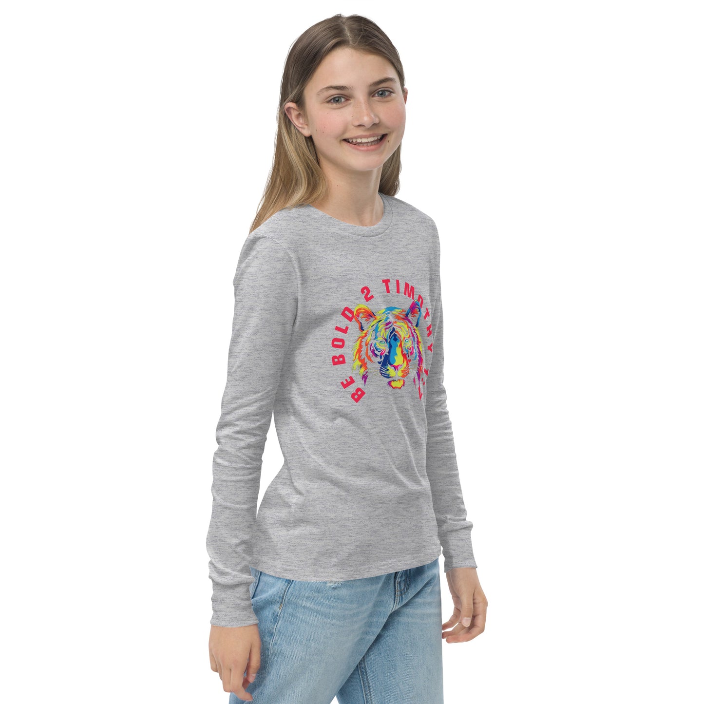 BE BOLD TIGER Youth long sleeve tee