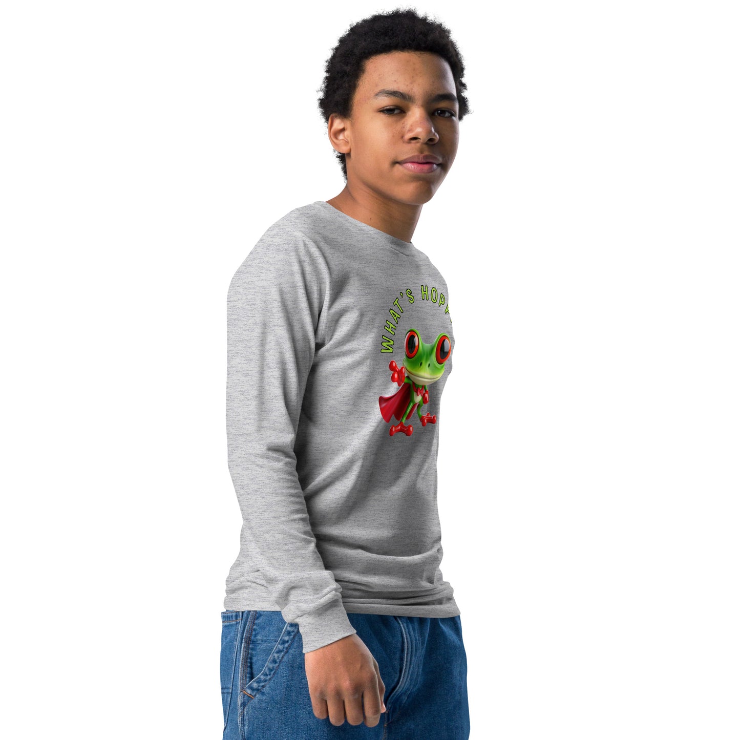 WHAT'S HOPPIN'? Youth long sleeve tee