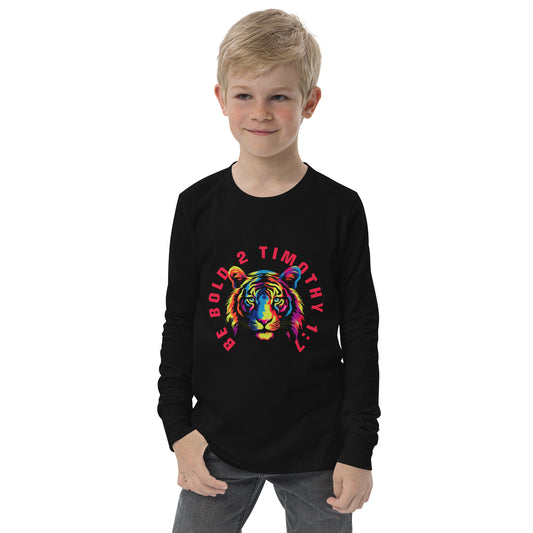 BE BOLD TIGER Youth long sleeve tee