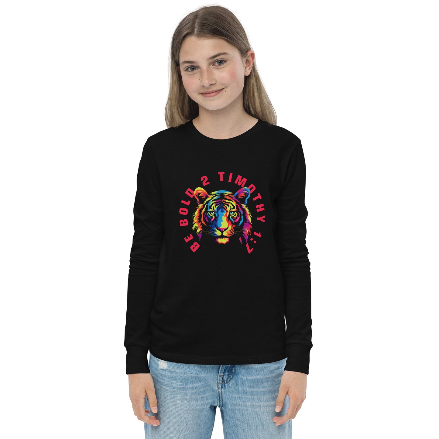 BE BOLD TIGER Youth long sleeve tee