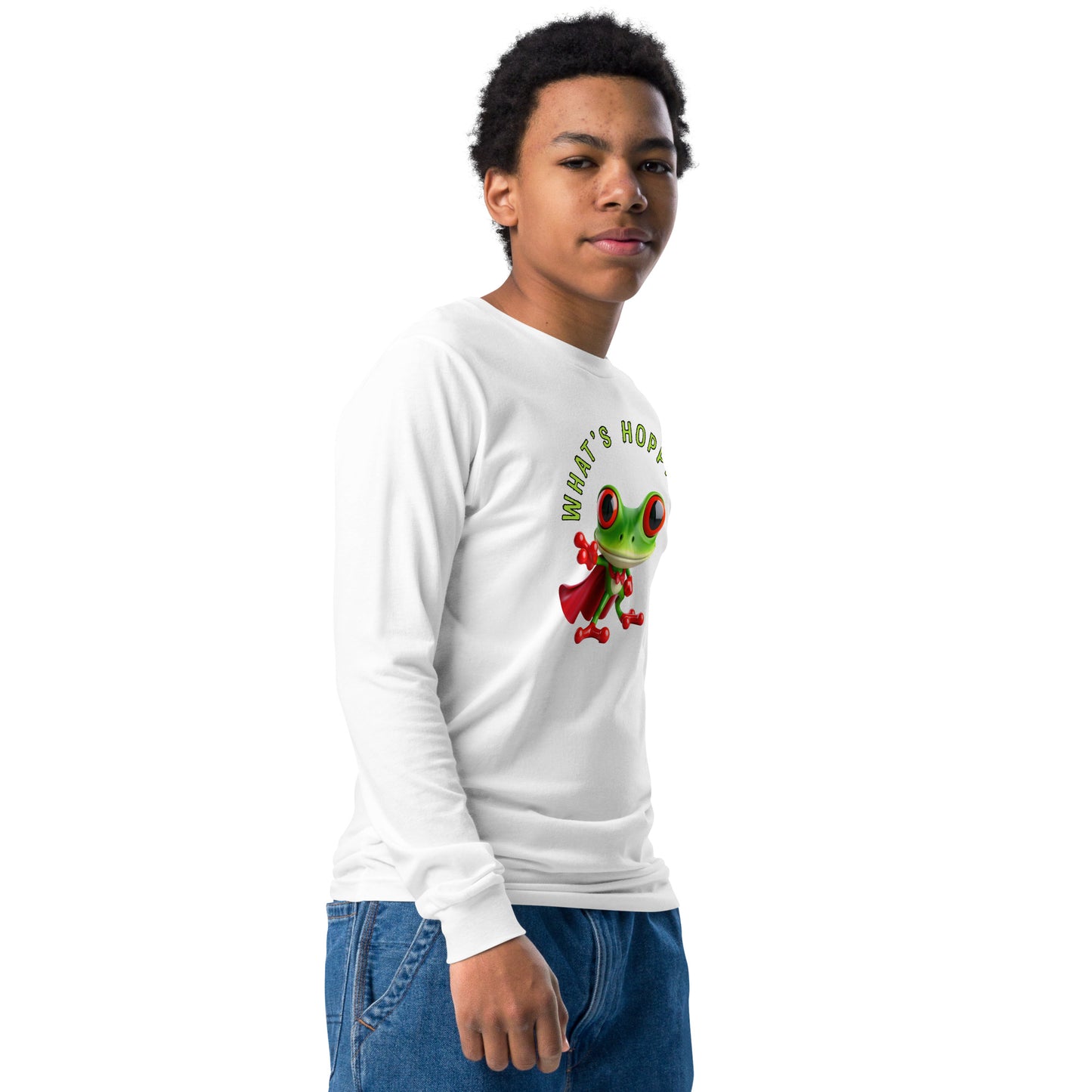 WHAT'S HOPPIN'? Youth long sleeve tee