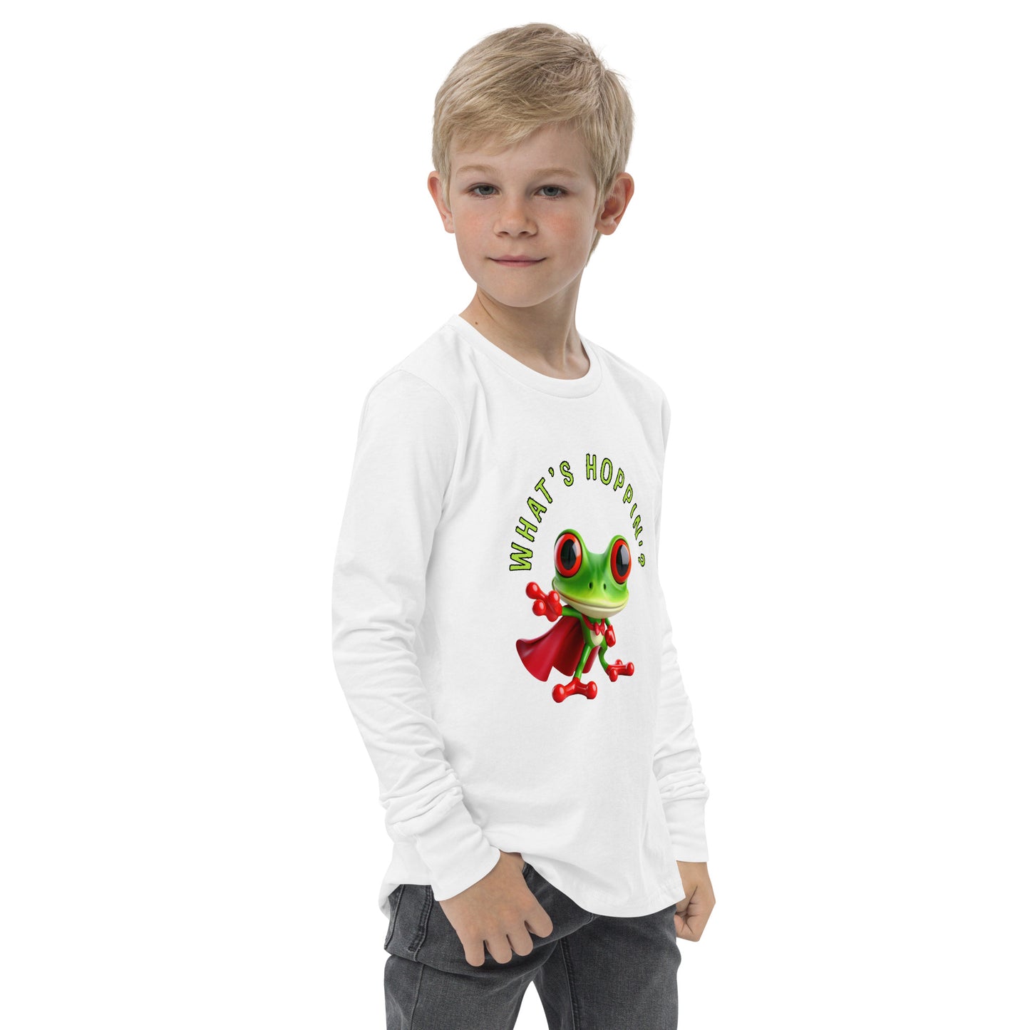 WHAT'S HOPPIN'? Youth long sleeve tee